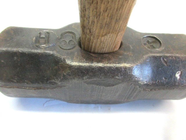 Vintage Marked 4 LB Double Faced Hammer or Mini Sledge Blacksmithing Forging