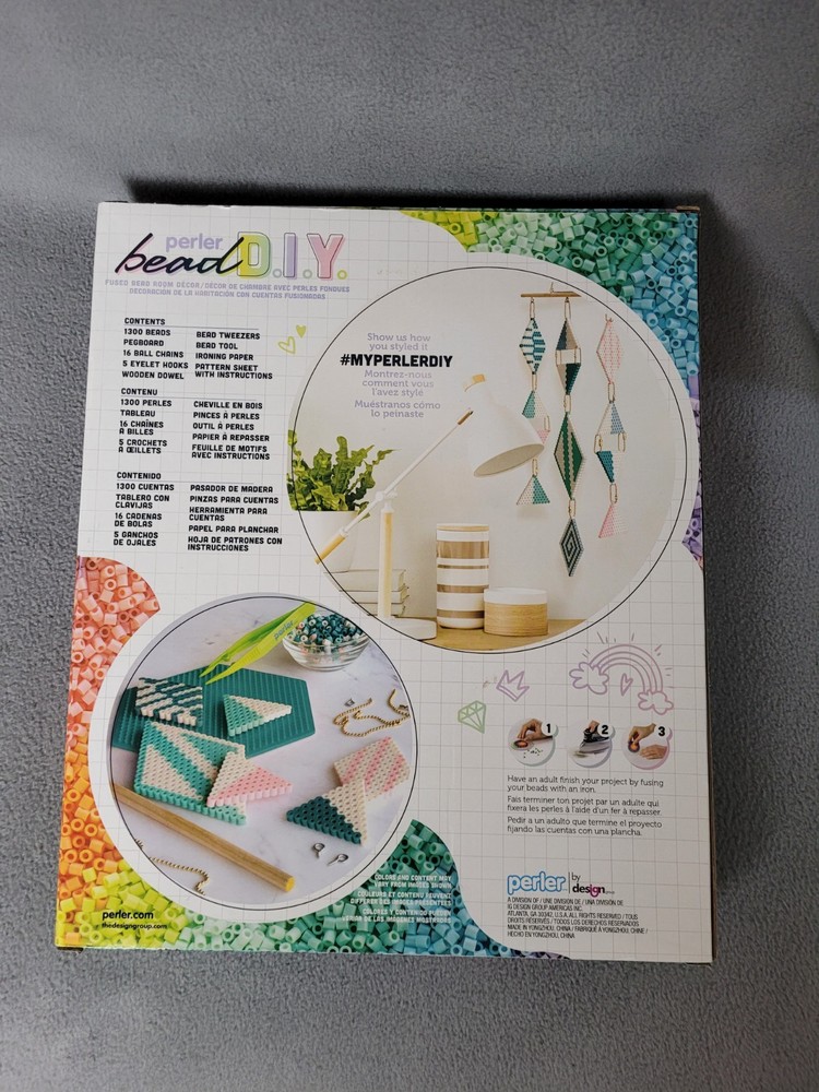 Perler Bead Hanging Décor DIY Kits: Craft Activity 8+ with Beads Patterns Tools
