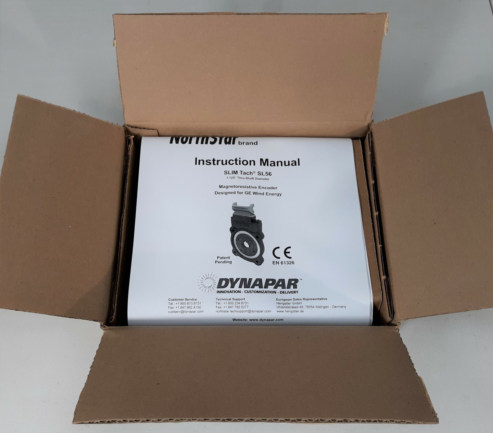 DYNAPAR SLIM Tach SL56 Magnetoresistive Encoder, NorthStar S51024ZX07XHX10