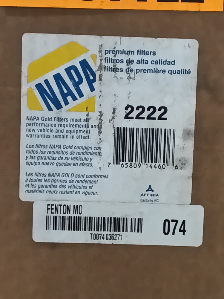 NEW NAPA 2222 (WP17)