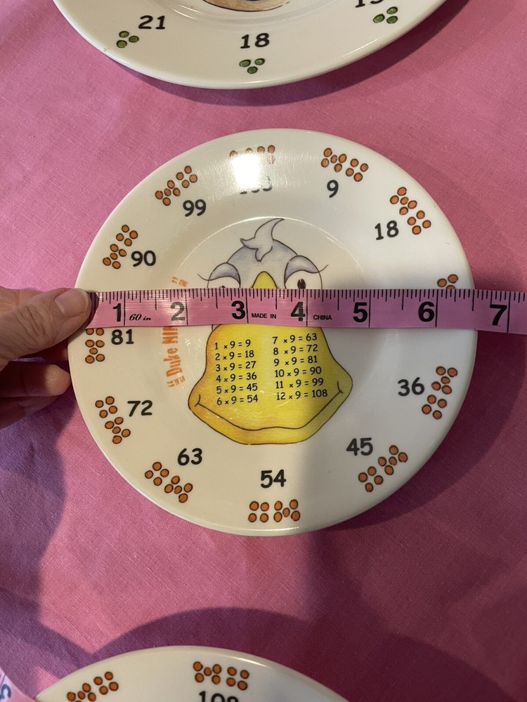 Times Table Meet The Multiples Melamine Dish Set