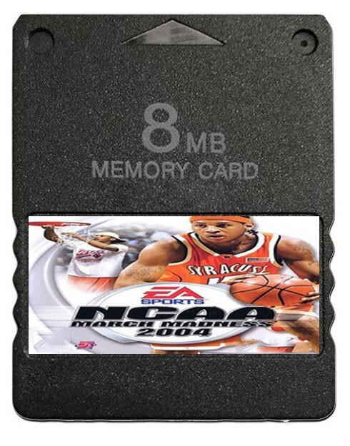 NCAA March Madness 2004 PlayStation 2 PS2 Memory Card Unlocked Save