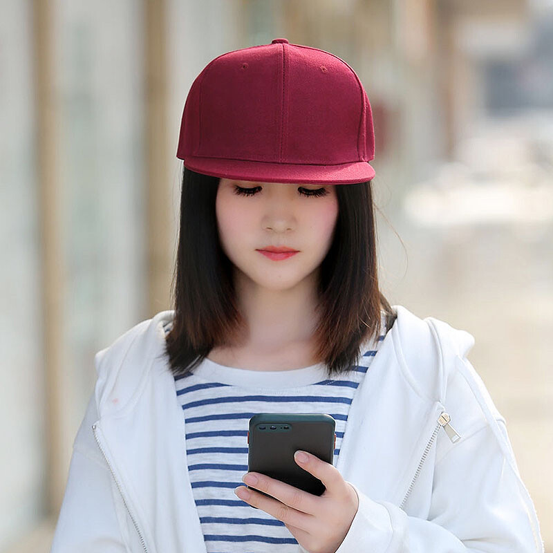 Snapback Hat Flat Baseball Cap Trucker Solid Plain Blank Men Womens Hip Hop Army