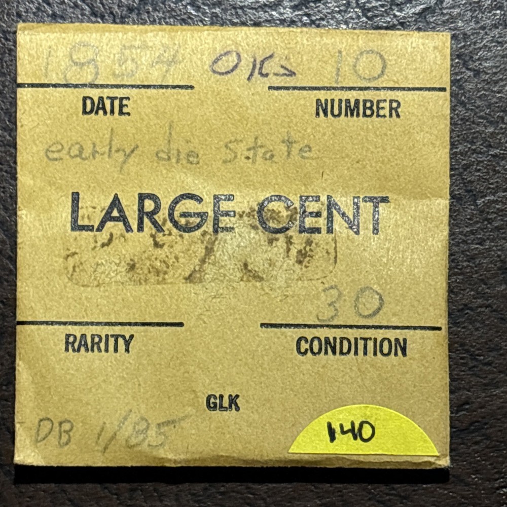 1854 Braided hair Large Cent