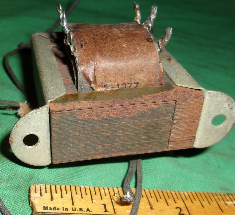 Universal Push-Pull Output Transformer 8760A4 for Small Radio Amp Good Windings!