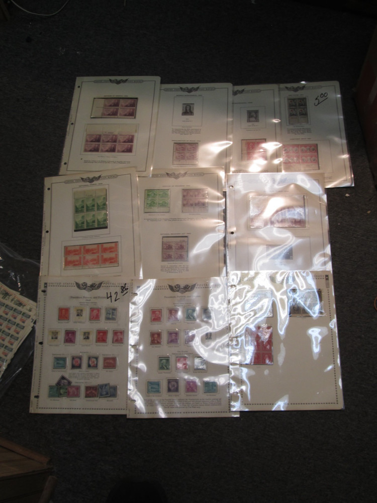 US Postage Stamps Face Value $562 MOSTLY LOWER DENOMINATIONS SOME BETTER ITEMS