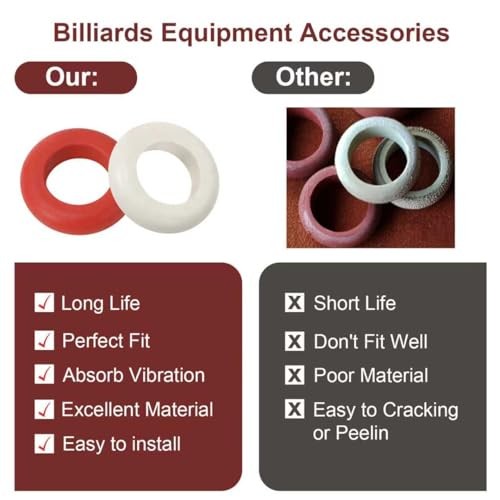 Bumper Pool Table Rubber Rings, Small Rubber Rings for Bumper Pool Table