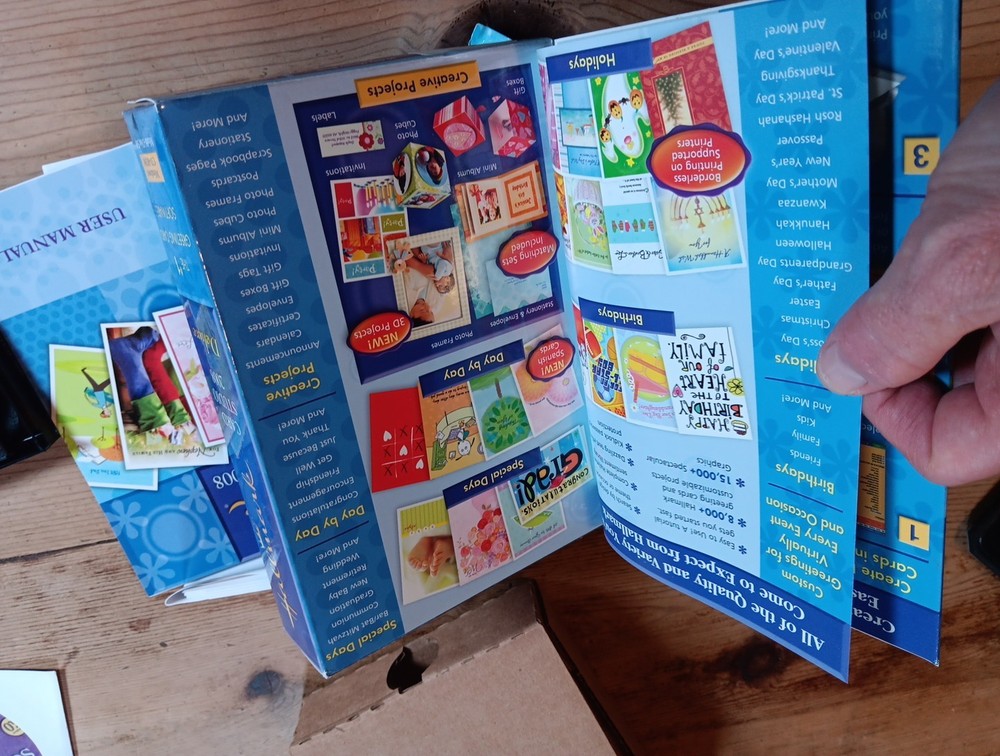 Hallmark Card Studio 2008 Deluxe Software Create Custom Cards + Scrapbook Studio