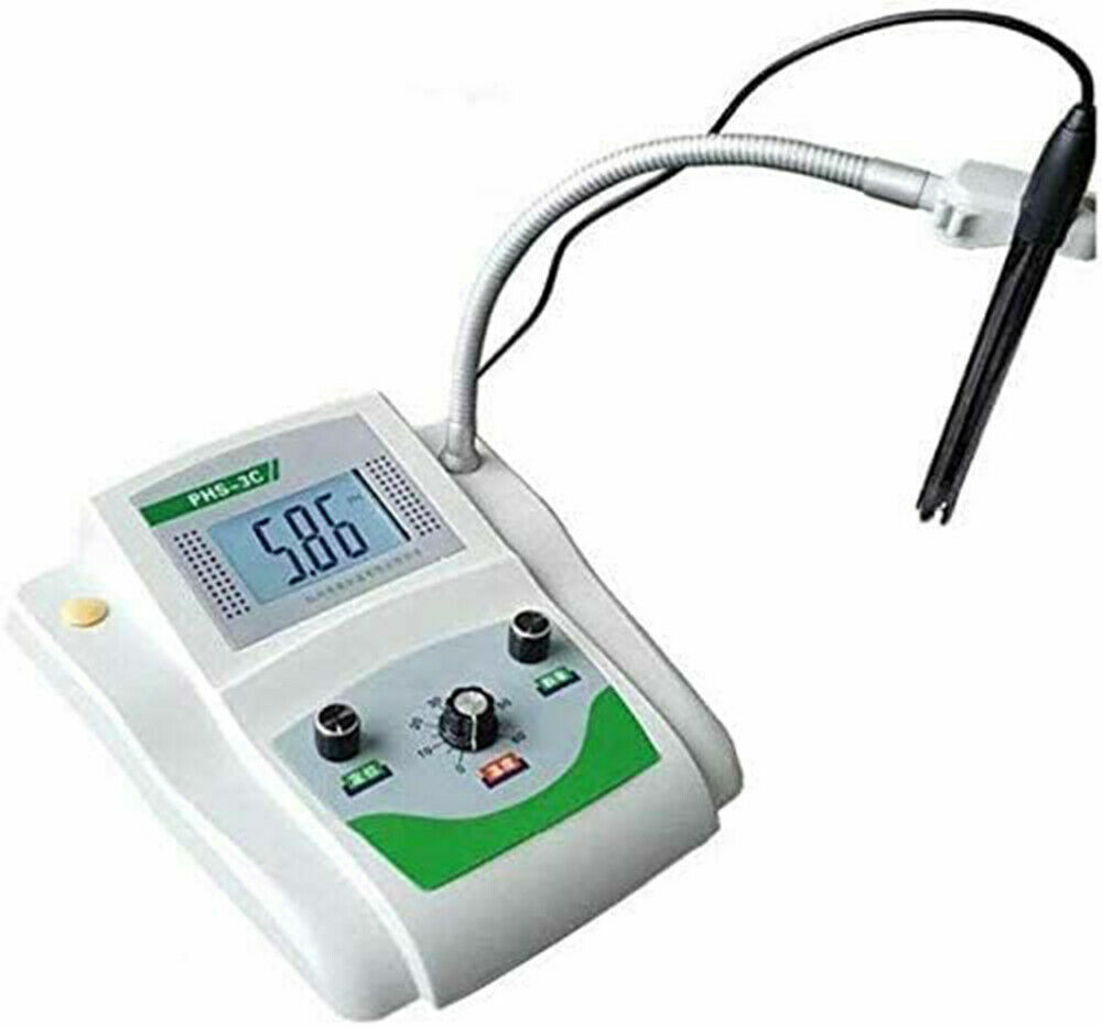 Benchtop Digital Lab Acidity pH mV Meter Tester with Range 0-14.00pH 0