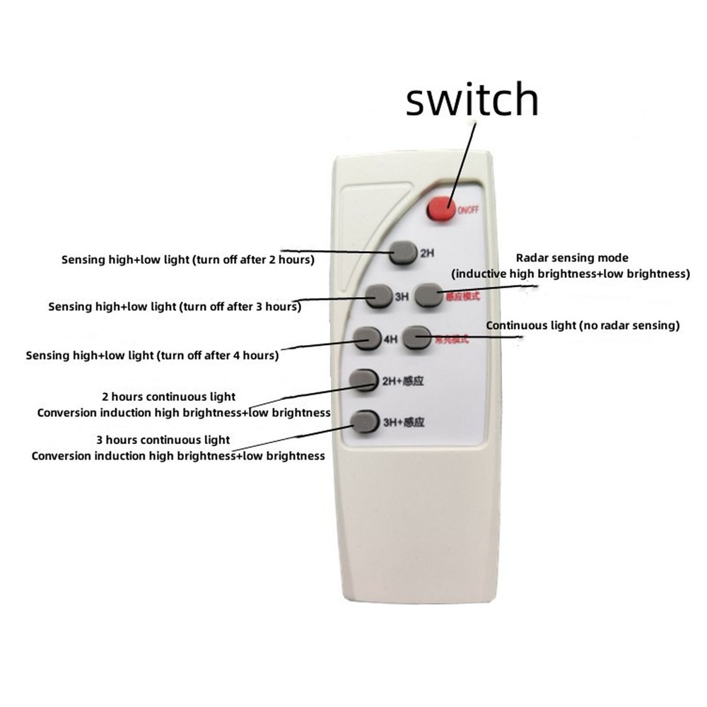 Solar Charge Controller Board 7 Control Modes Motion Sensor Control Module