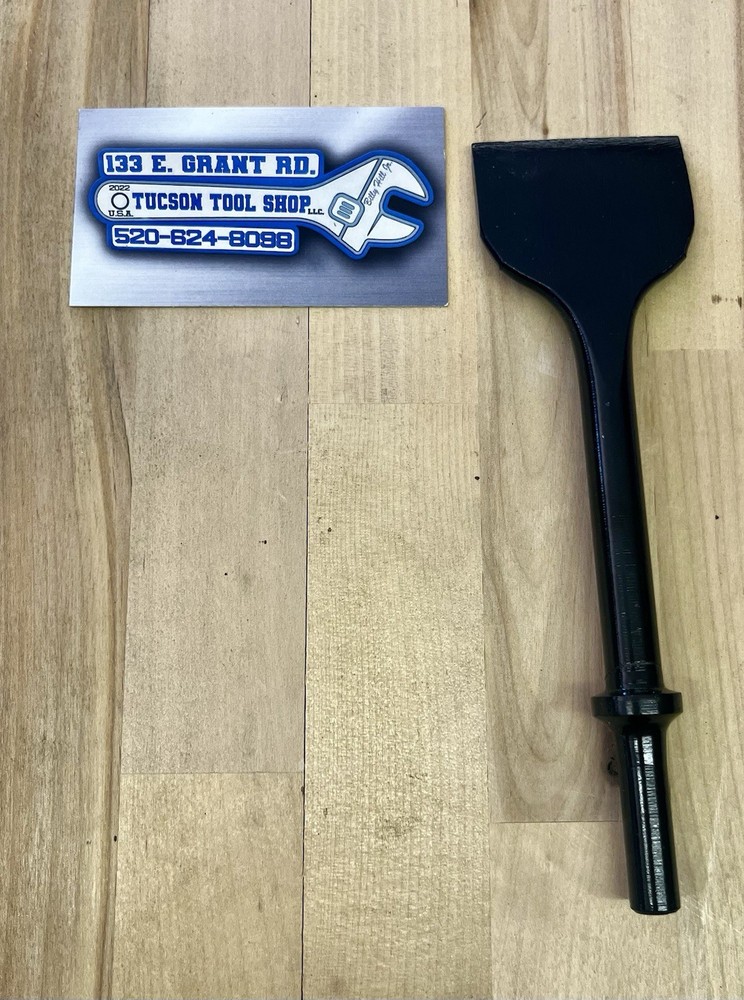 Air Hammer Extra Wide Chisel Bit .401 Shank 2” Blade Model A | Pneumatic