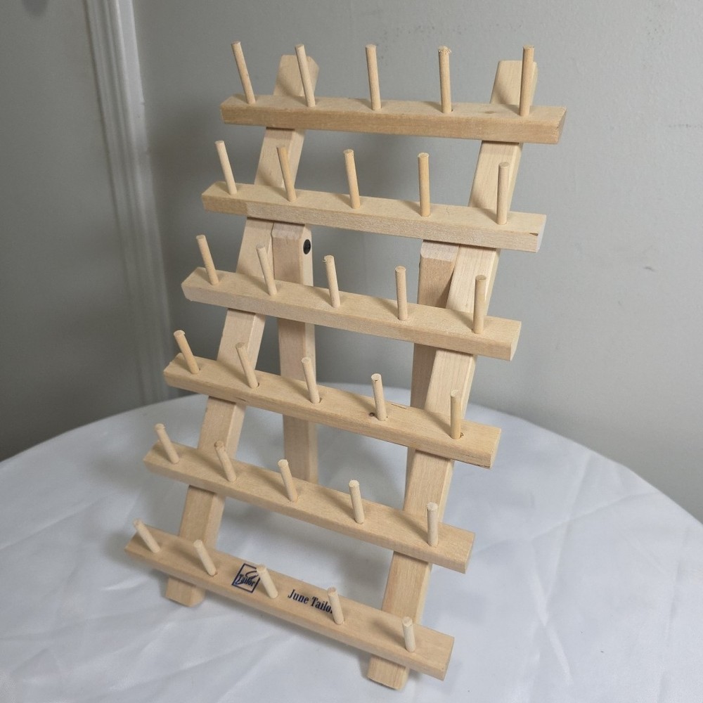 June Tailor 30 SPOOL THREAD RACK HOLDER Freestanding FOLDING Compact Space Savin