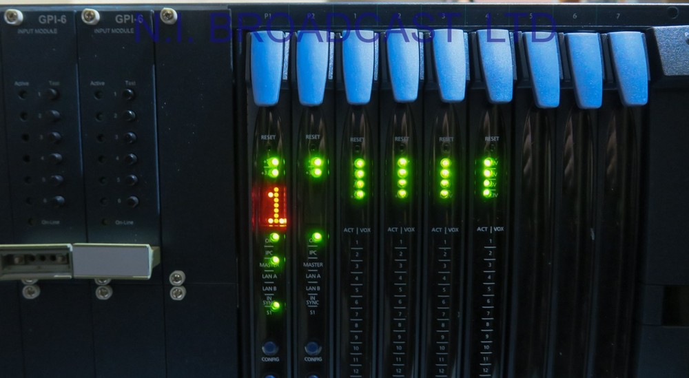 Clearcom Eclipse HX 64x channel intercom and 2x GPI6 modules