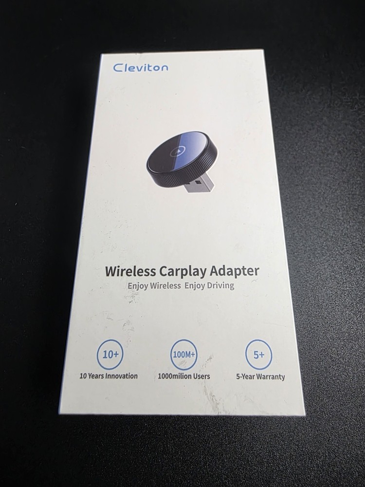 Wireless Carplay Adapter, 60% Smaller, 3X Auto-Connect, No Latency
