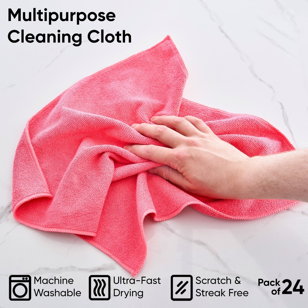 superio microfiber all-purpose cloth 12''x12''