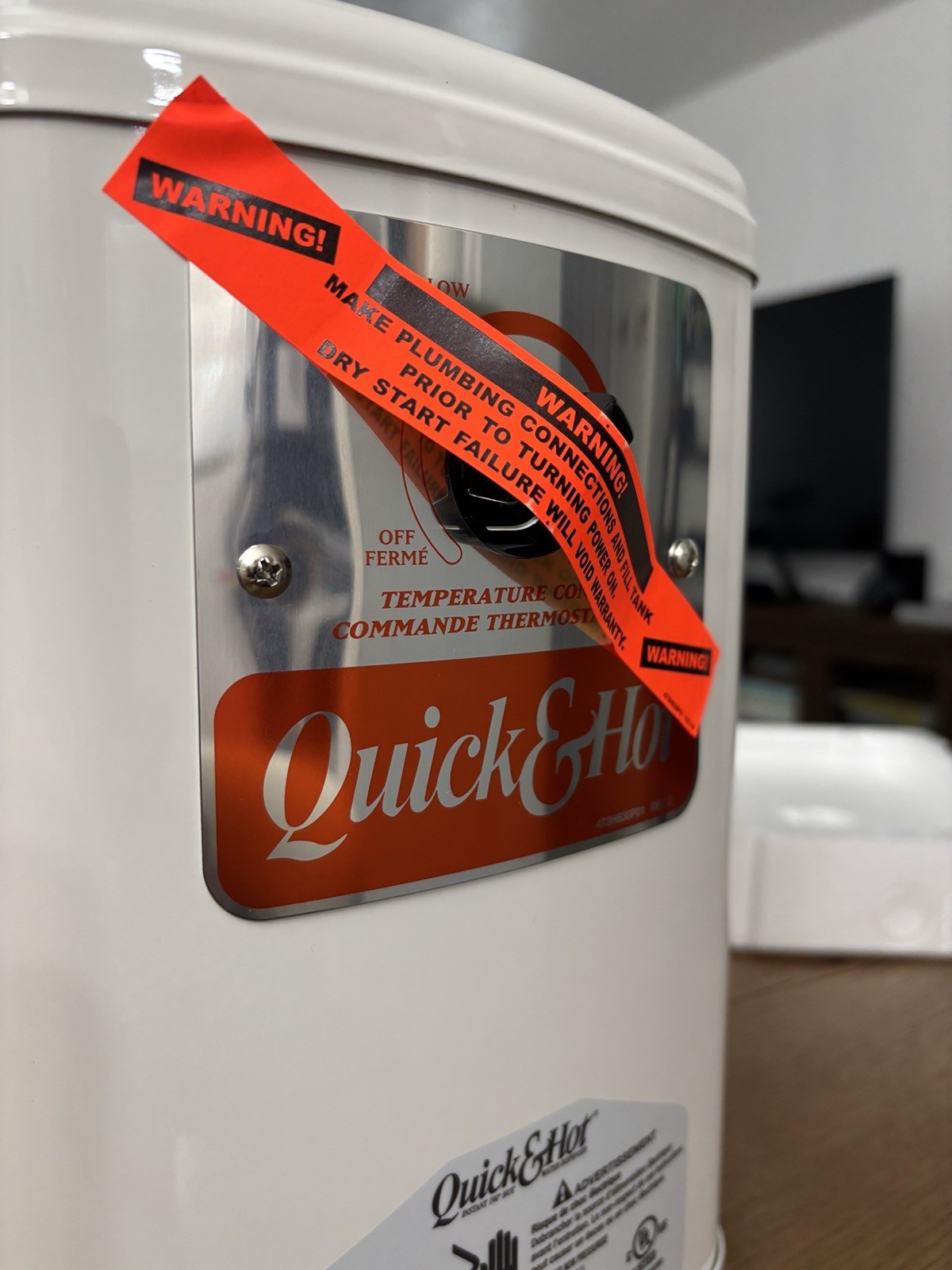 Anaheim AH-1300 Quick & Hot Instant Hot Water Tank Dispenser 1300 Watt Open Box