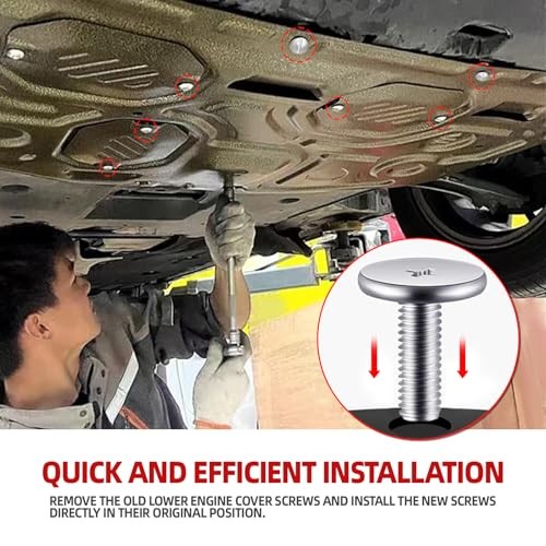 Engine Splash Shield Hardware Kit, Lower Cover Pin Screws, 90674-TY2-A01 8PCS