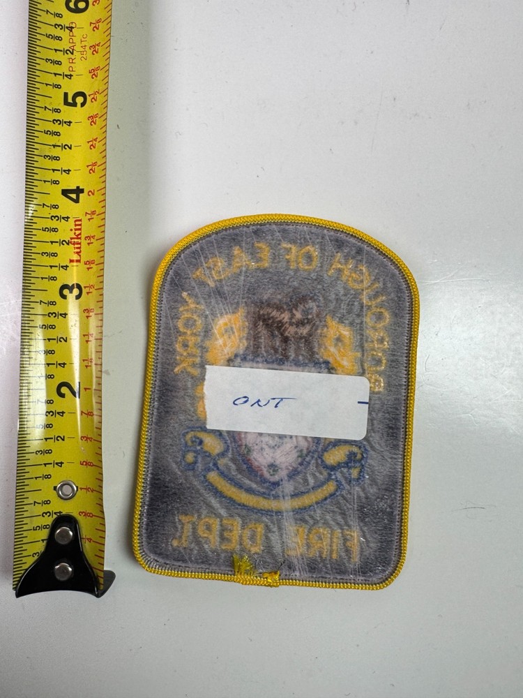 East York Borough Fire Canada Patch W7