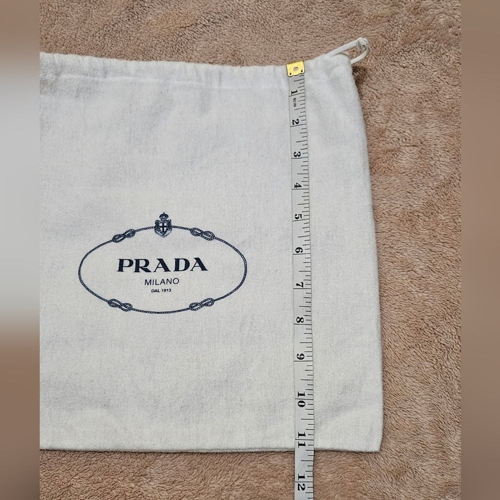 Prada White Drawstring Bag