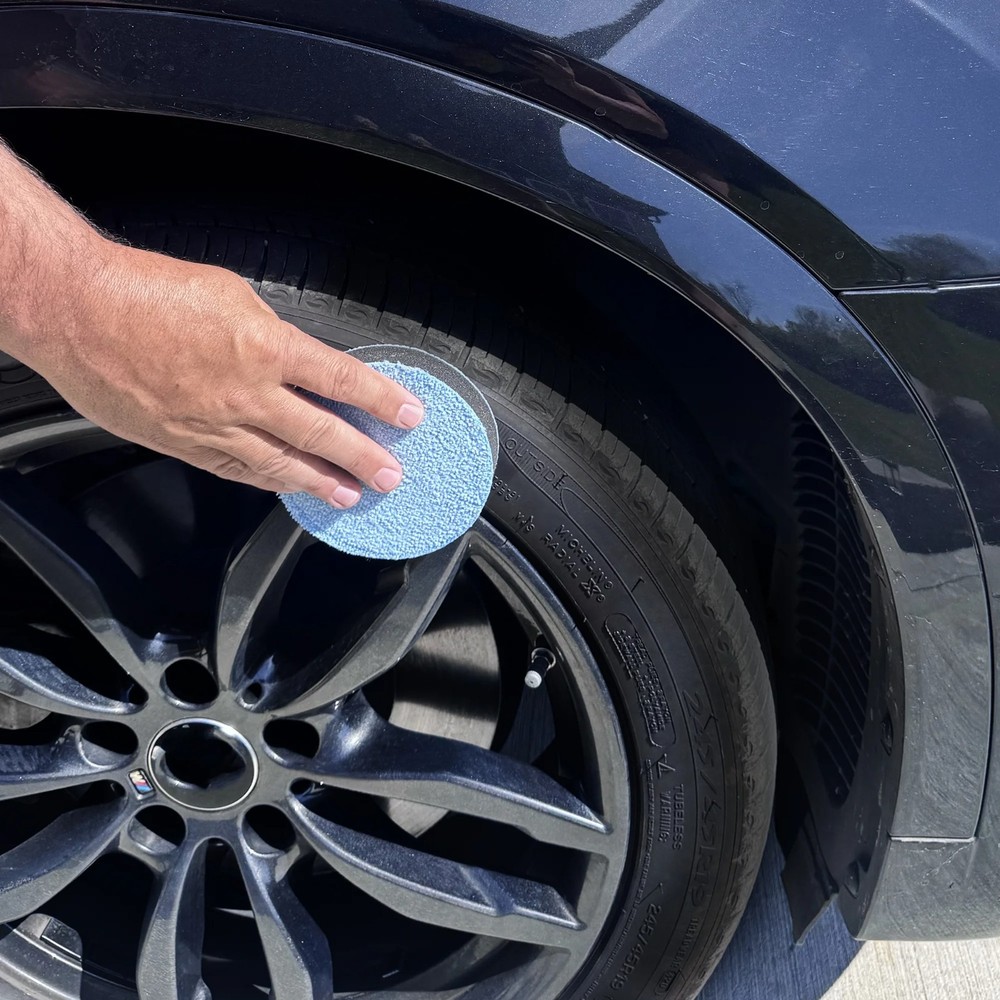Auto Drive Car Waxes Microfiber Applicator Pad 2 Pack, Blue