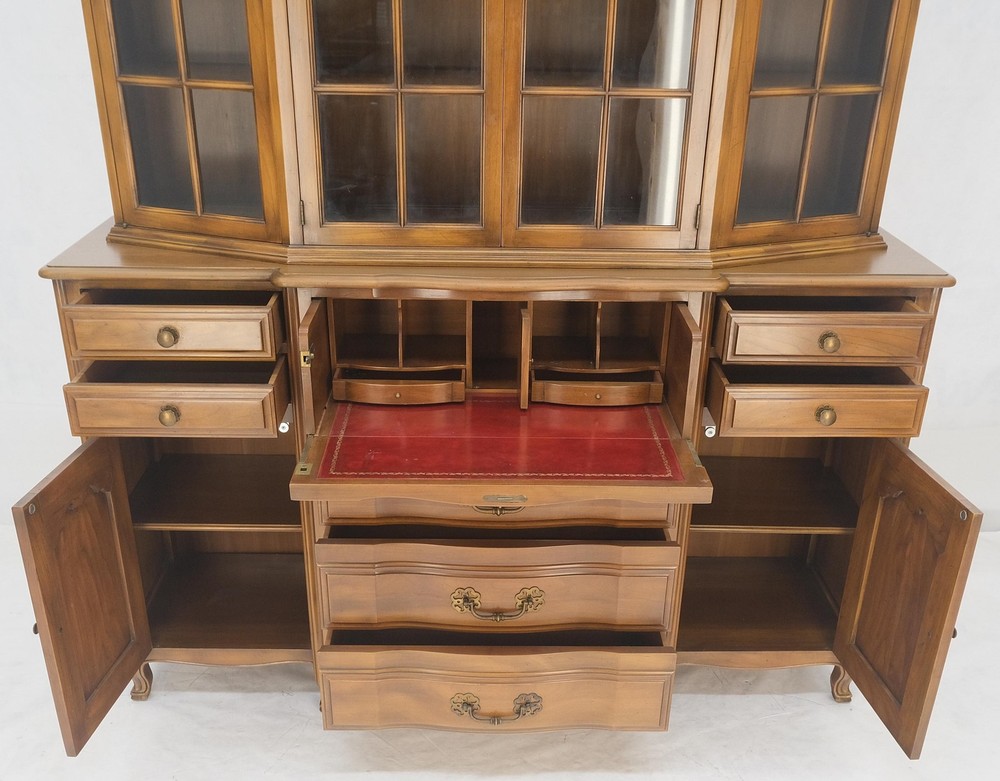 Widdicomb Solid Cherry Butlers Drop Front Leather Top Desk Breakfront MINT