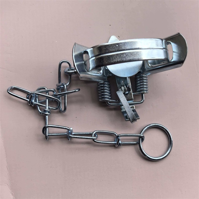 4⅜ Inches Jaw Spread Coil Spring Trap Raccoon Muskrat Nutria Mouse Survival Trap