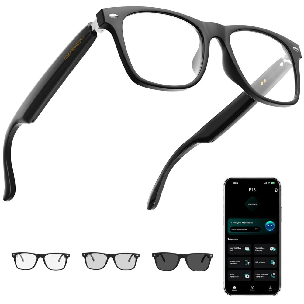 Multilingual Bluetooth Smart Glasses - 164 Languages