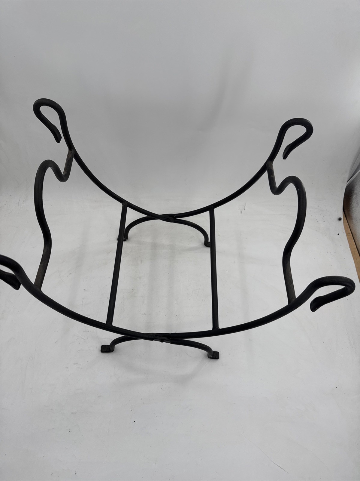 Vtg Firewood Log Carrier Rack Fireplace Wood Holder Suede Carrier Folding