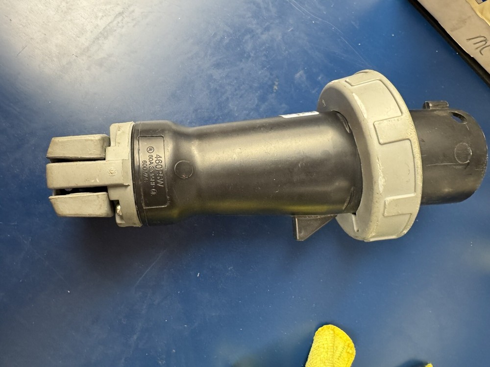 Hubbell 460P5W Plug, 600 VAC, 60 Amp