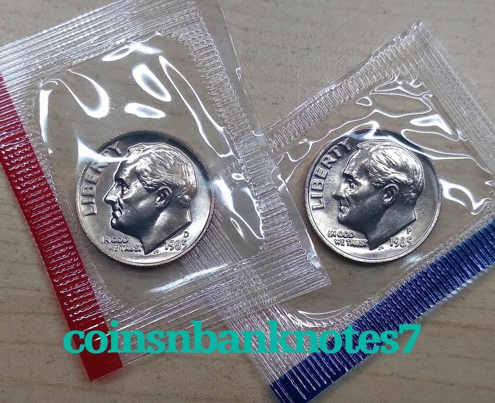 1984-D & P Roosevelt Dime BU Set