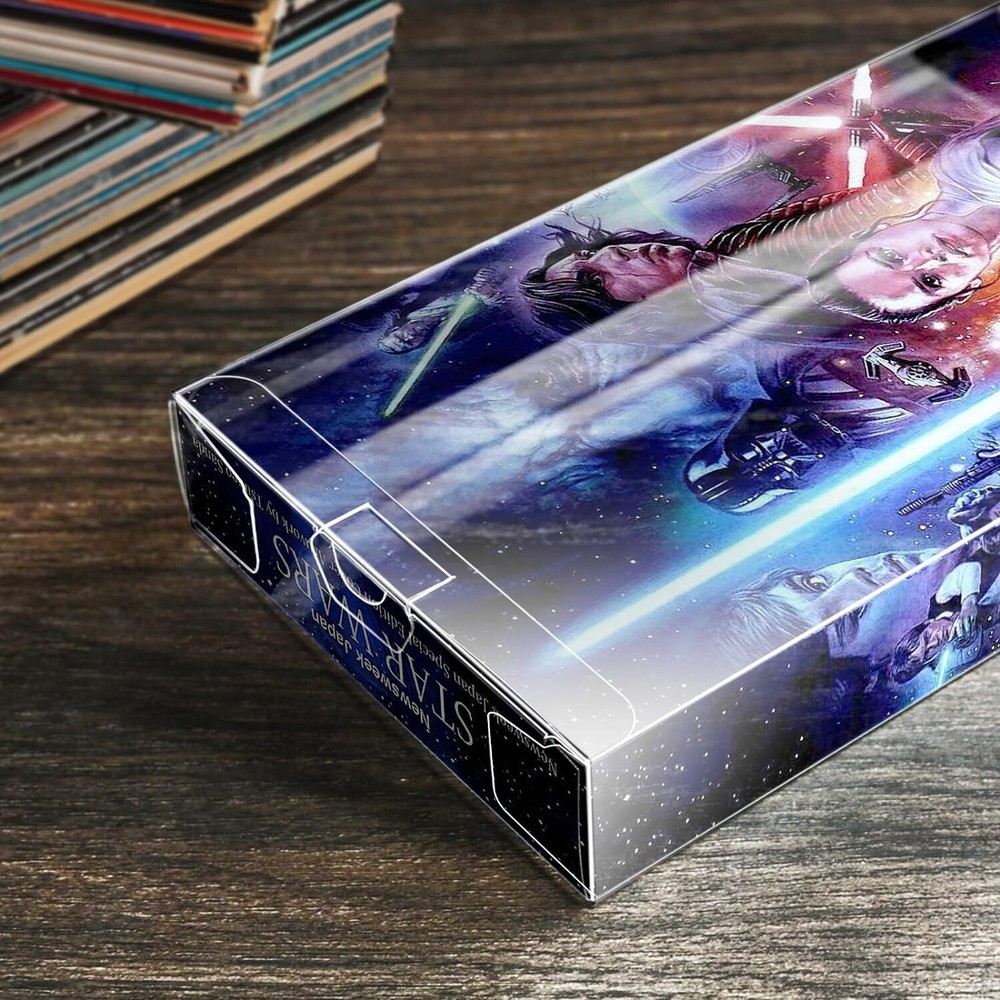 2x Box Protector Sleeves for Premium VHS Cassette Tape Protective Plastic Case