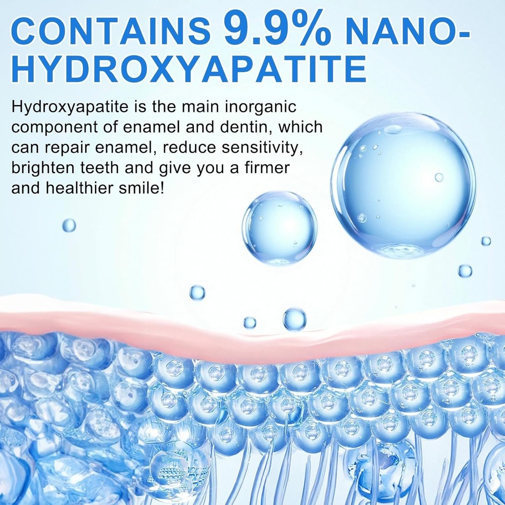 9.9% Hydroxyapatite Toothpaste, 4.23 Oz Nano Hydroxyapatite Toothpaste for Ename