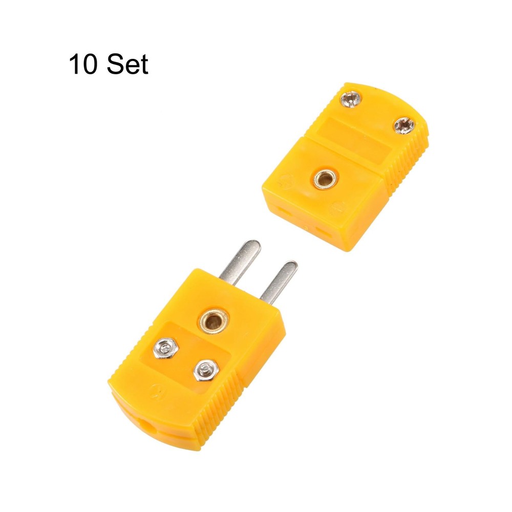 10 Set K Type Thermocouple M/F Temperature Testing Probe Connector