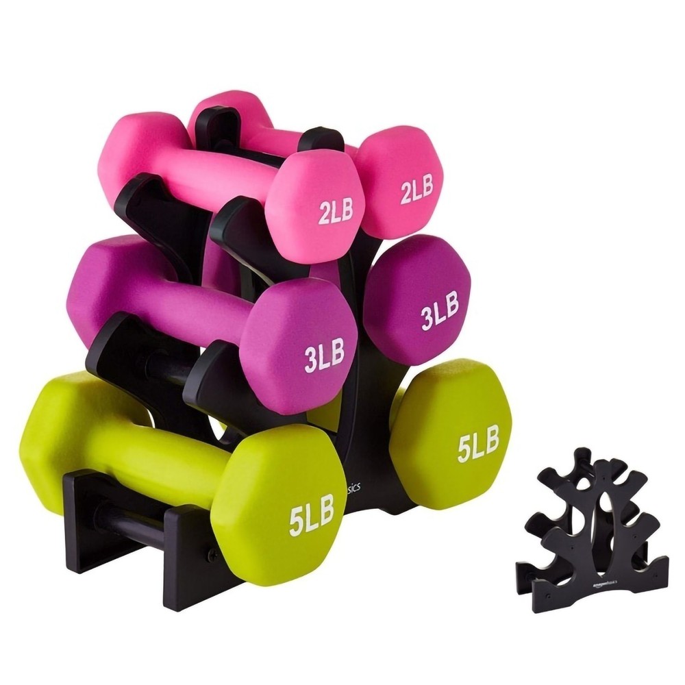 3 Layer Dumbbell Storage Rack Durable PP Material Space Saving Weight Holder