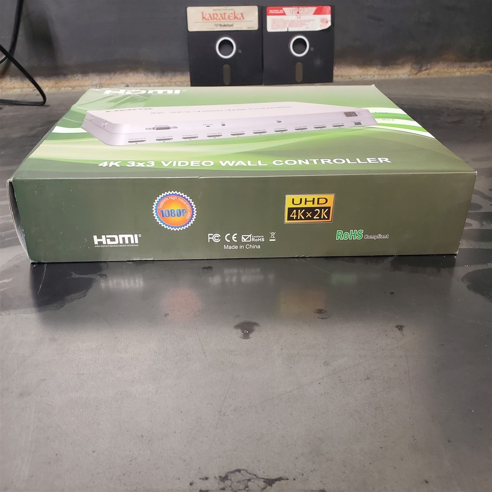 4k 3x3 Video Wall Controller 9 Channels 1 HDMI Input 9 Outputs 13 Display Modes