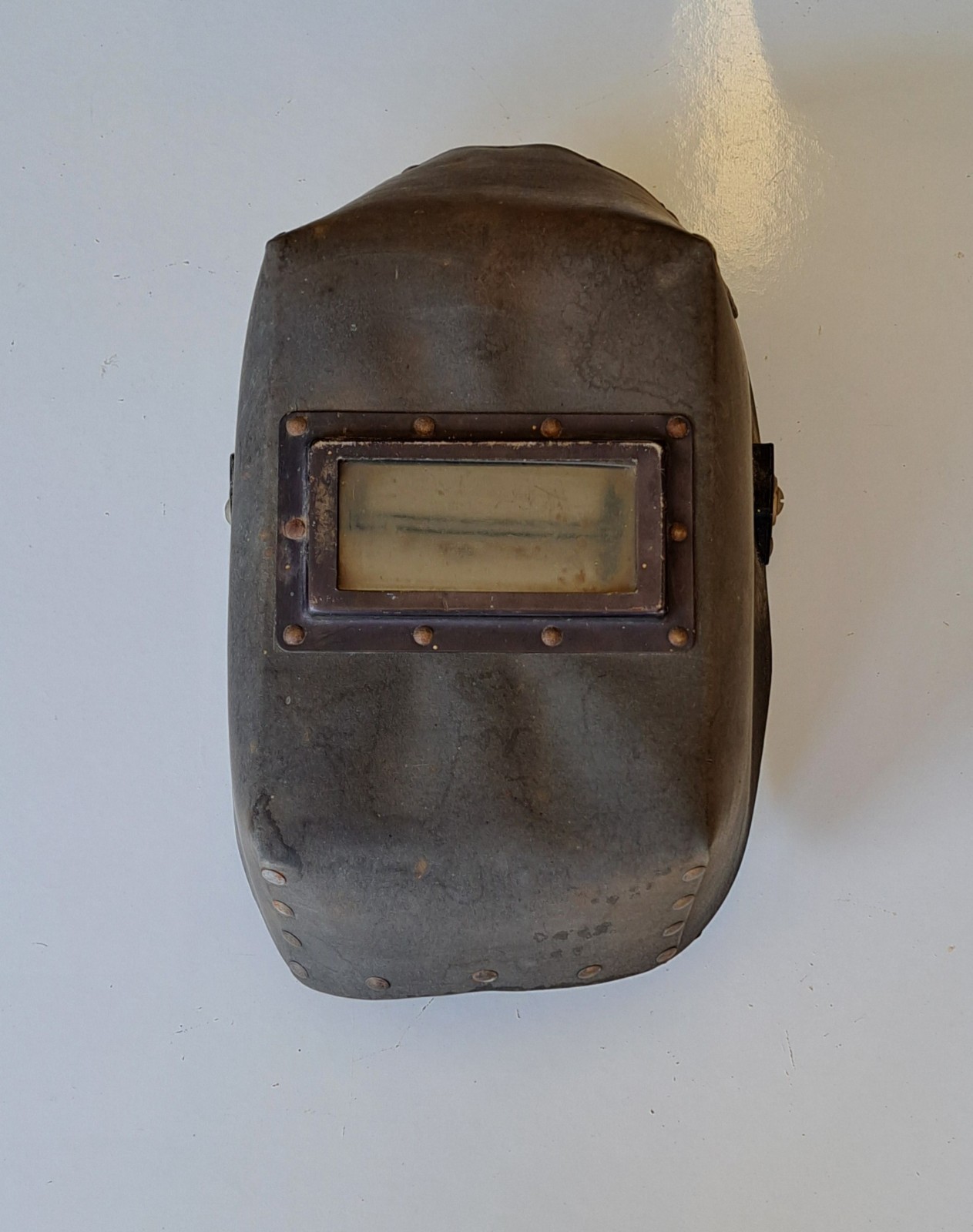 Lot Of (3), (2) Fiberglass, (1) Vulcanized Fiber?? Welding Helmets