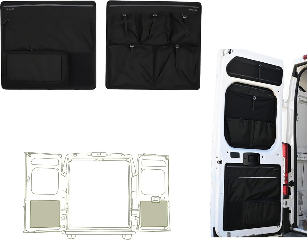 Ram Promaster Rear Door Lower Storage Panels Pair
