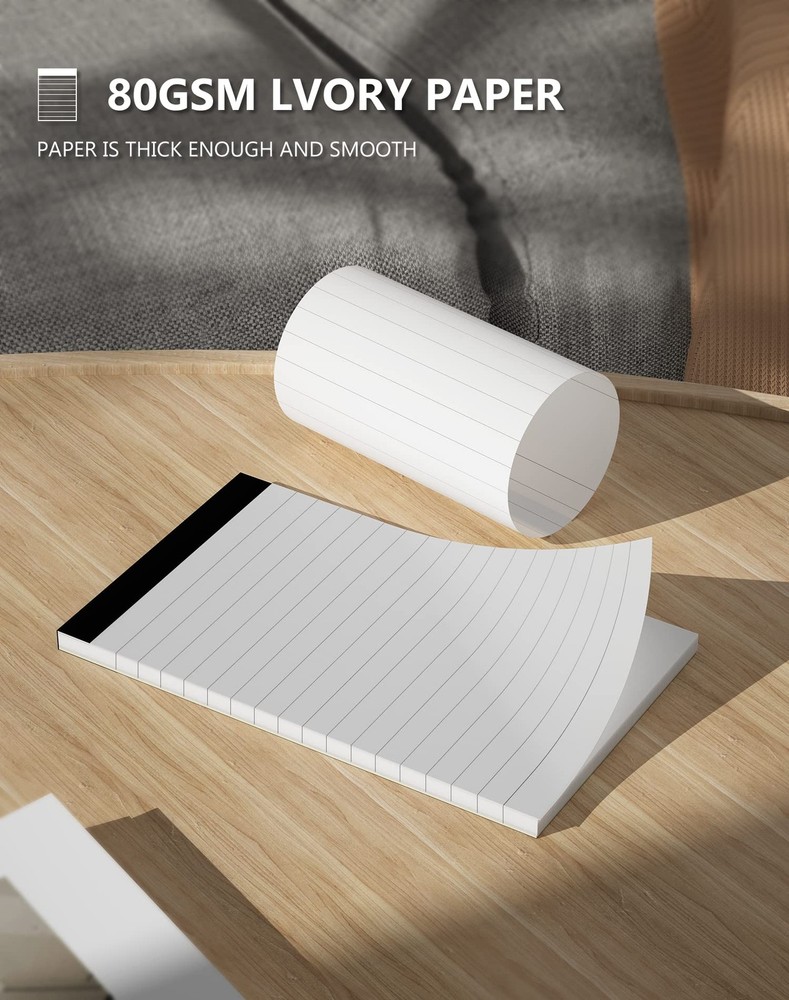 6 Pack 3x5 Inch Small Notepad Refills Memo Pads for Taking Notes Planning