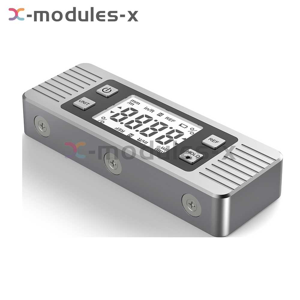 3in1 Protractor Inclinometer Level Ruler 4*90° Digital LCD Display W/ Backlight