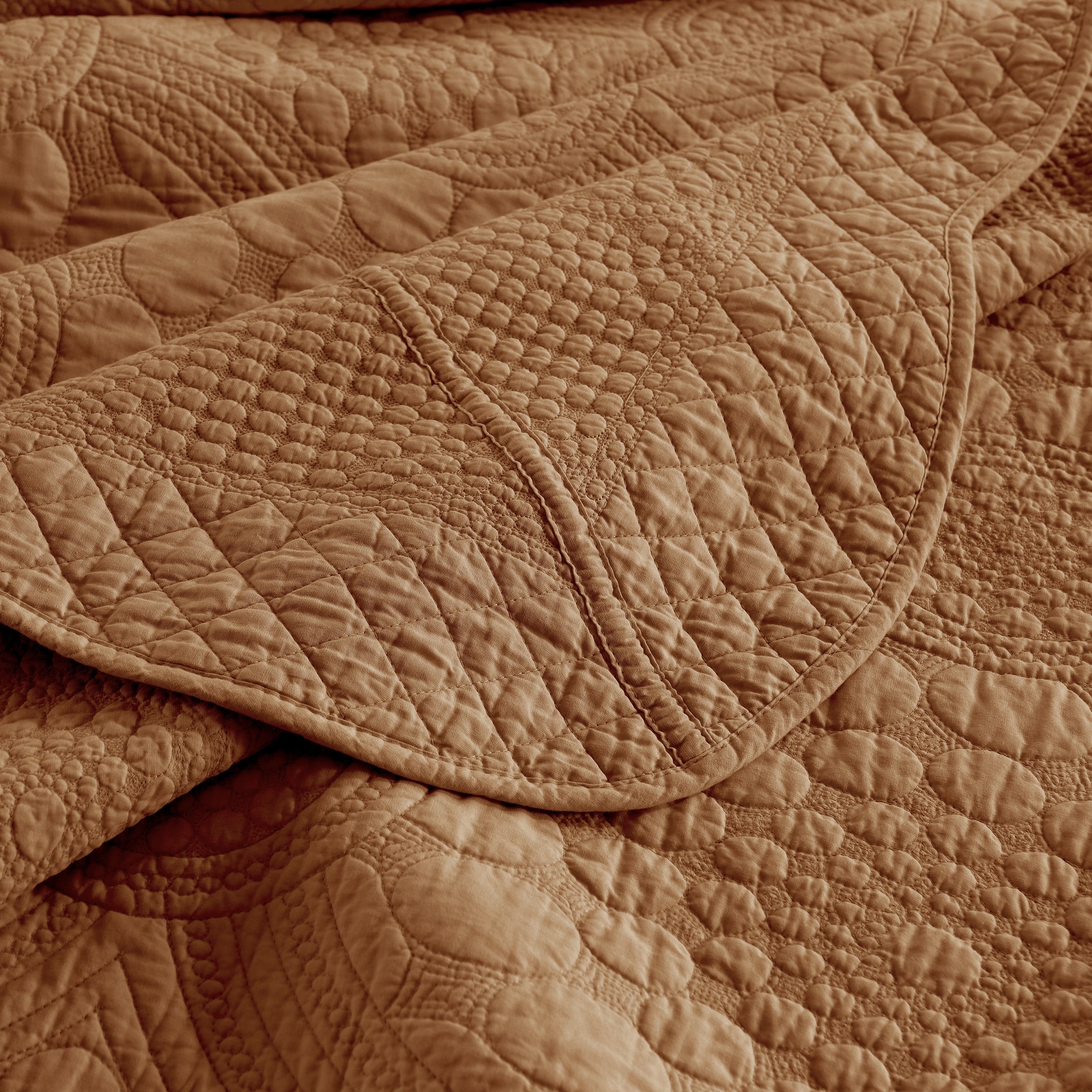 3PCS Cotton Oversized Bedspread Set Coverlet Set Lightweight Quilt Set