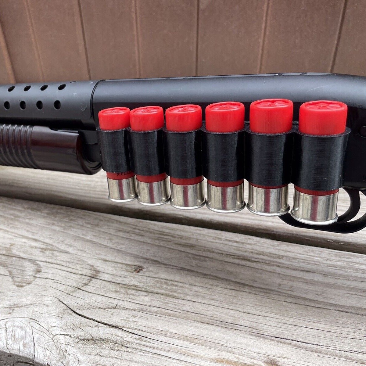 Flexible Shotgun Side Saddle 12 ga Shell Holder Fits Mossberg 590 500 NEW DESIGN