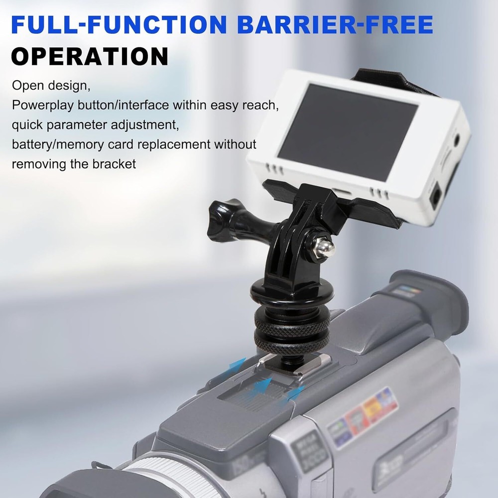 for ImmersionRC Powerplay Camera Hot Shoe Bracket, 360° Adjustable Angle