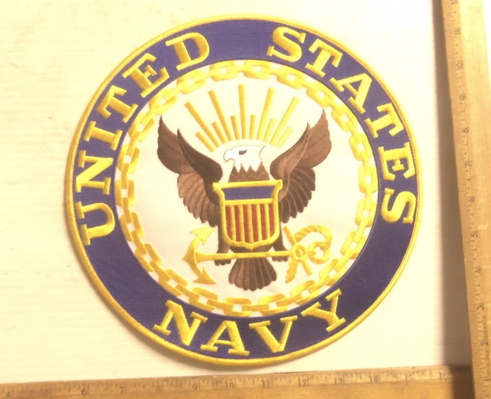 United States Navy Logo Embroidered Back Patch