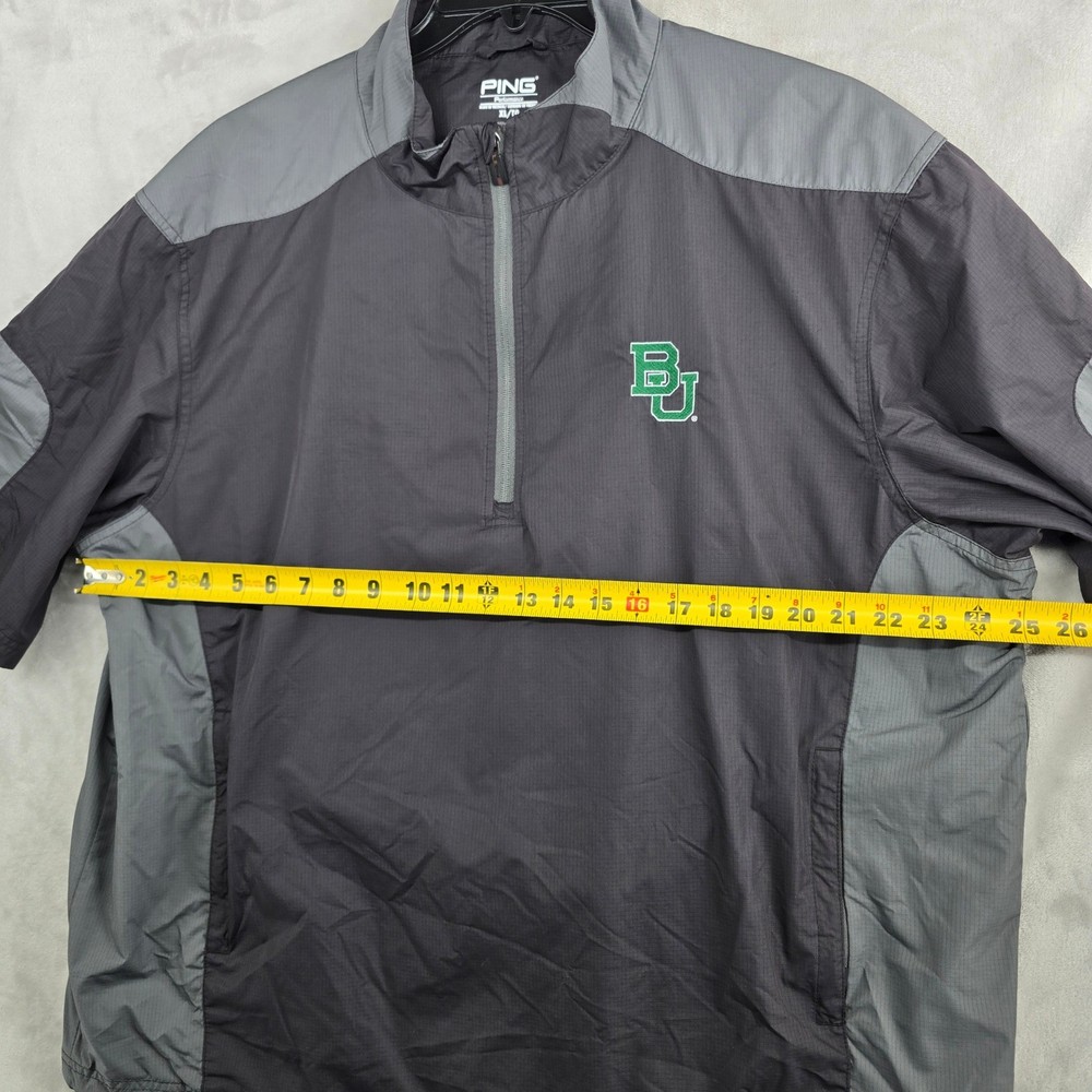 Ping Performance Baylor Bears Golf Pullover Jacket XL Quarter Zip Short Sleeve