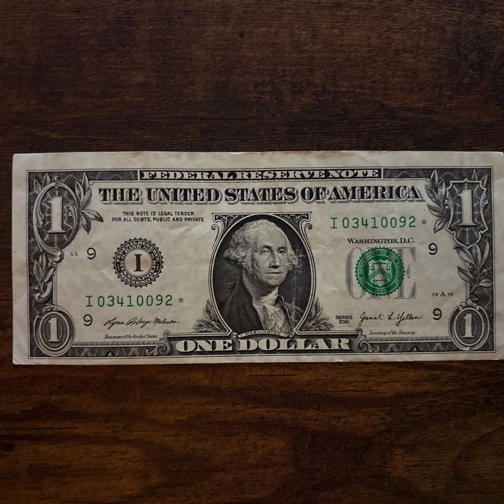 Low Run Size (500.000) $1 Dollar Star note