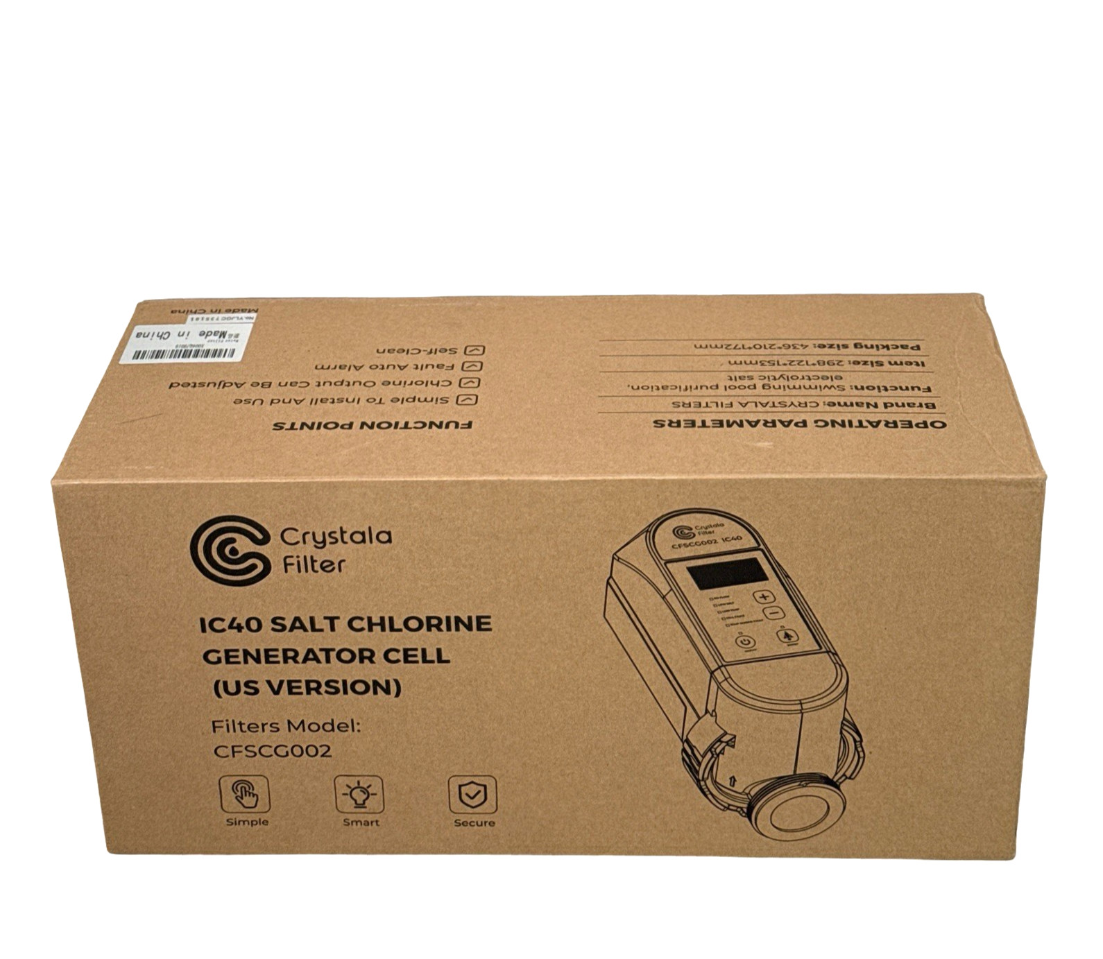 Crystala Filters Replacement for IC40 Pool Salt Chlorine Generator