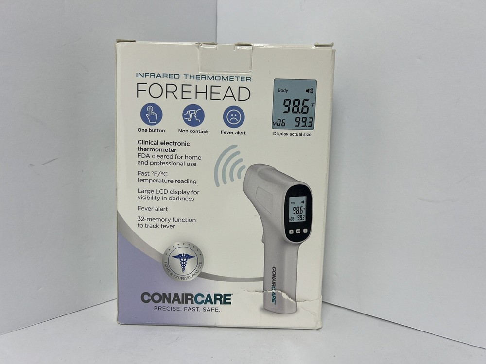 Conaircare Infrared Thermometer Non Contact 32 Memory Functions.