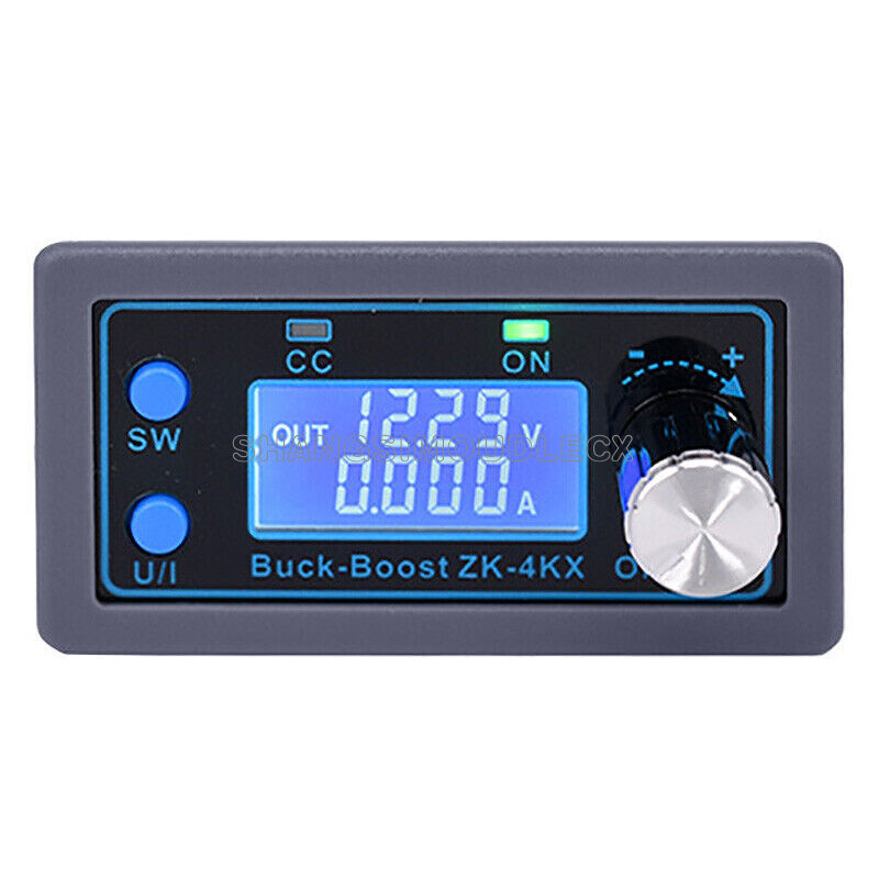 0.5-30V 4A DC-DC Buck Boost Converter Module CC CV Voltage Regulator LCD Display
