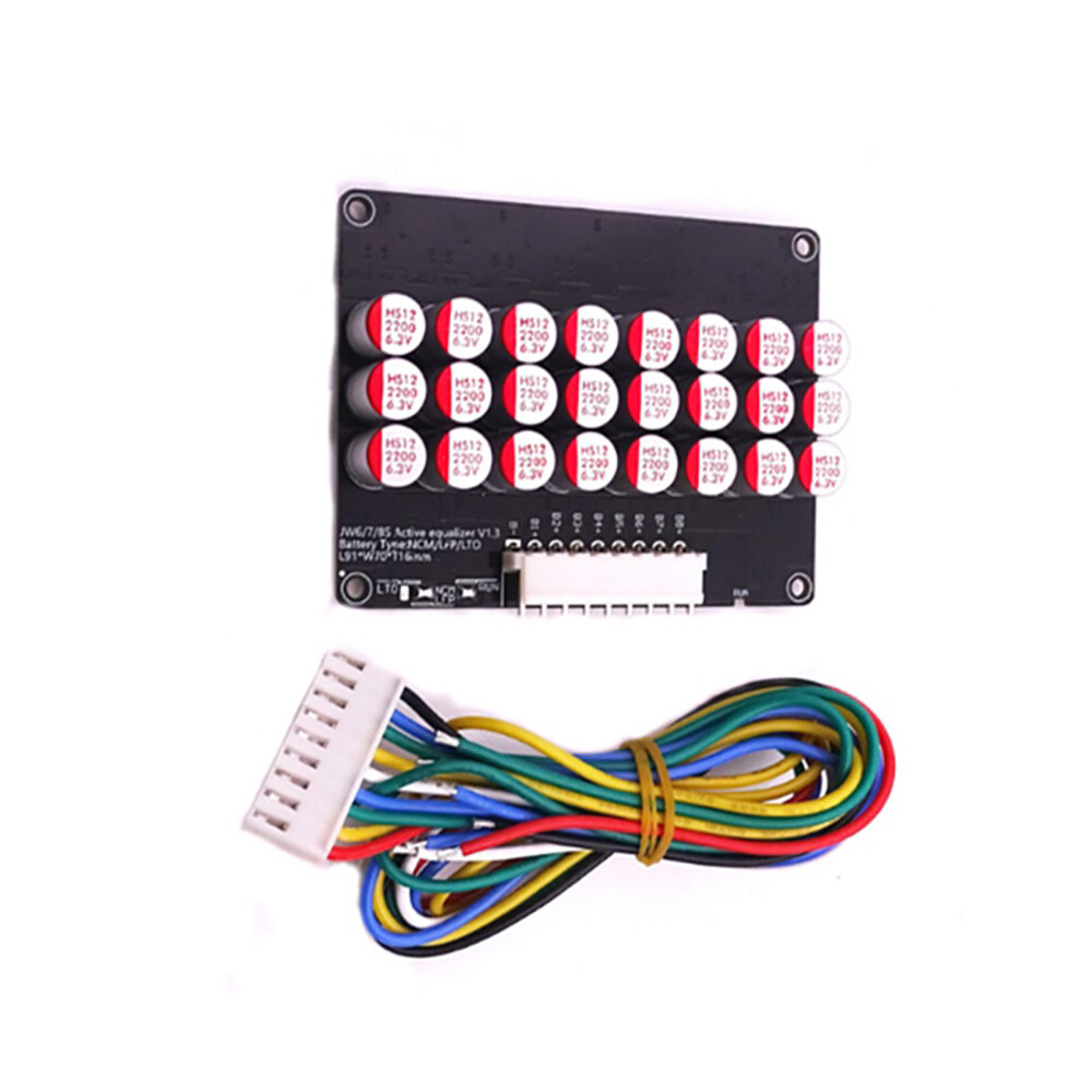 8S Capacitive Active-Balancer Ternary Li-ion Battery Equalizer Balancing Board