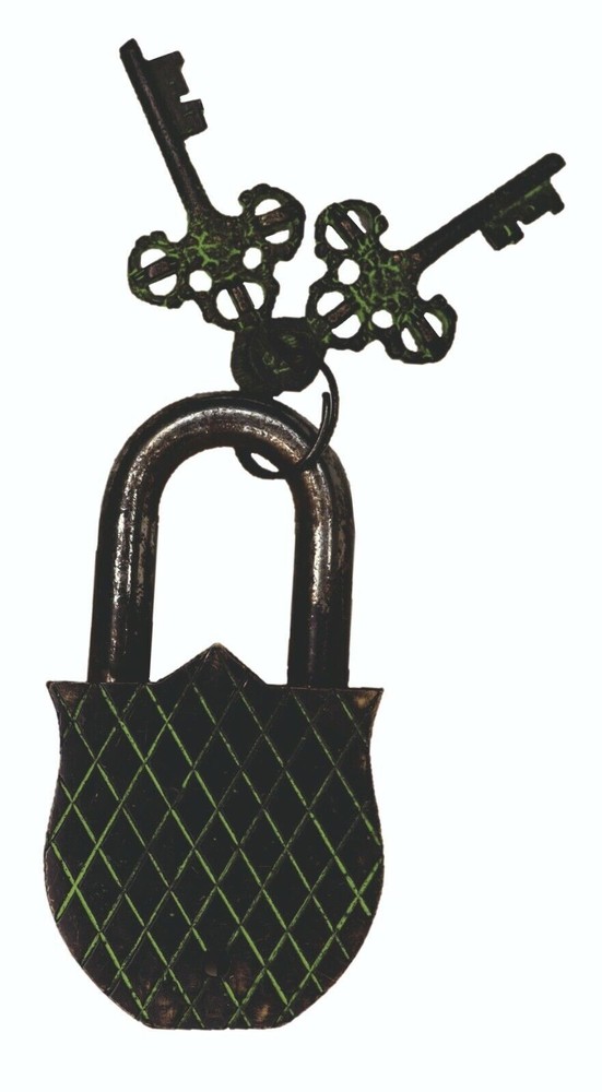 Marshal Sir Thomas Engraved Padlock Vintage Style Handmade Solid Brass Door Lock
